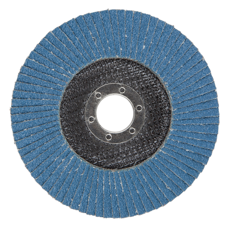 Lamellar Flap Disc for metal, zircon corundum, Ø 125 mm, grain 60