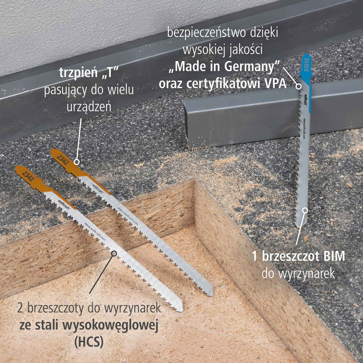 Jigsaw Blade Project Set for Kitchen Installation, 3 Pcs. (pl)
