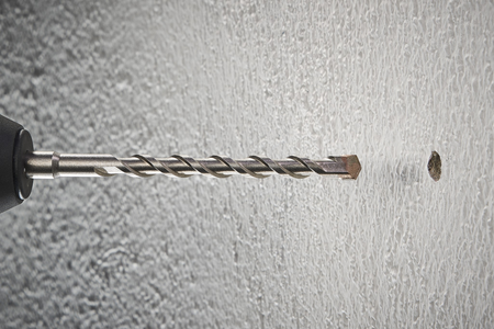 Concrete Drill Bit, Tungsten Carbide Tipped, SDS-plus