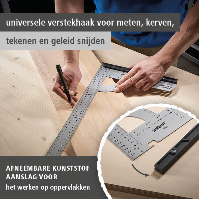 Universal Angle & Try Square, 500 mm (nl)