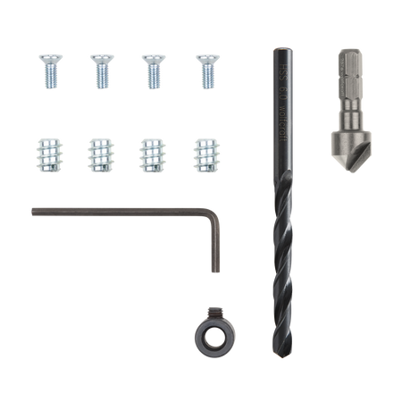 Repair Set for Cup Hinge – Cabinet Side, 11 Pcs. - Image 1