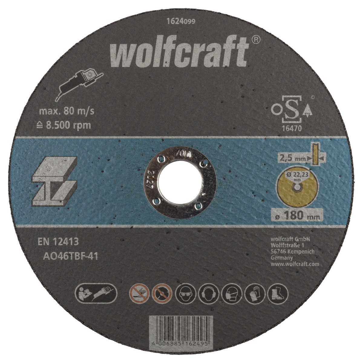 Cutting Disc for Metal, Ø 178 mm