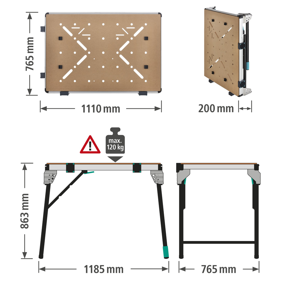 MASTER work 1600 Working Table