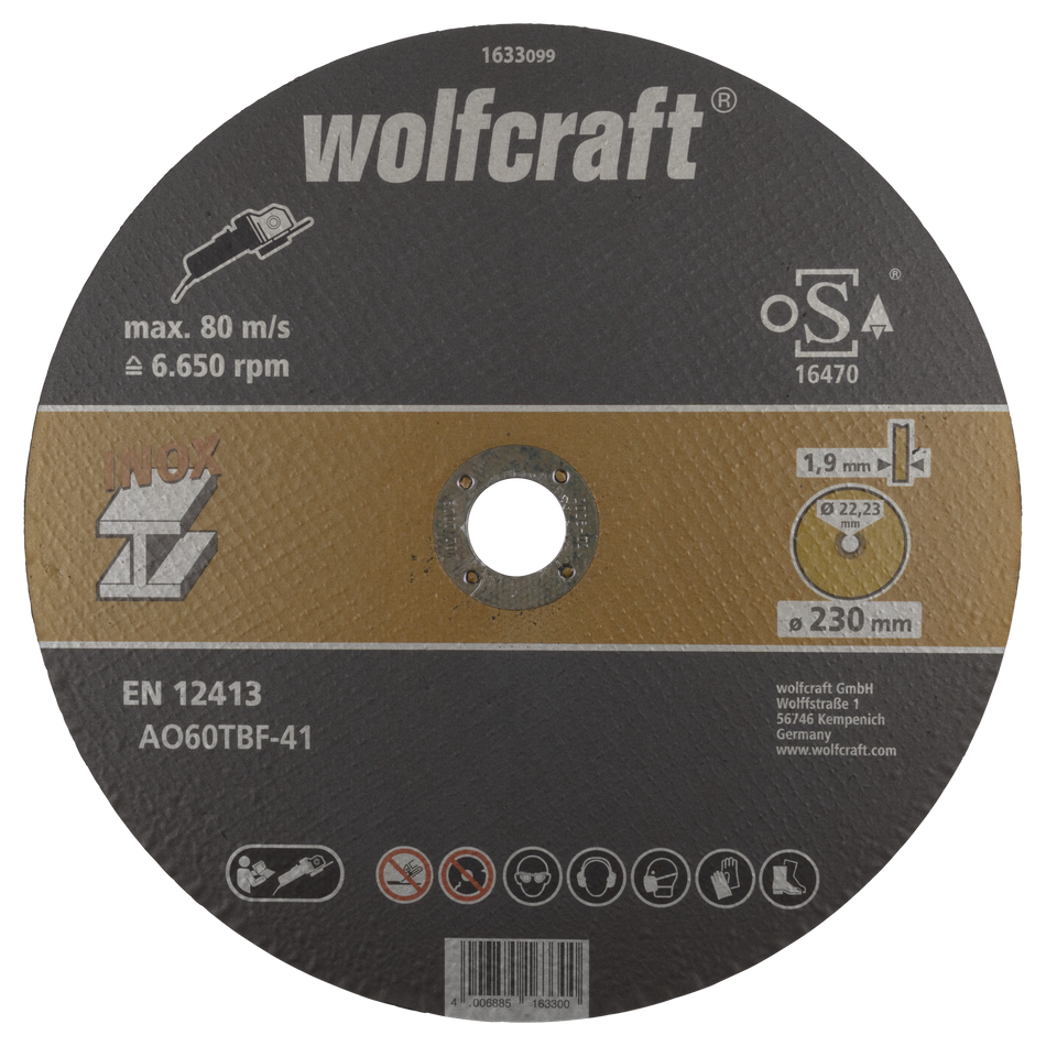Cutting Discs for Stainless Steel, extra thin, Ø 230 mm