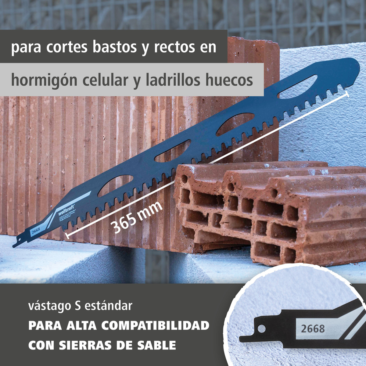 Sabre Saw Blade, TC Tipped (es)