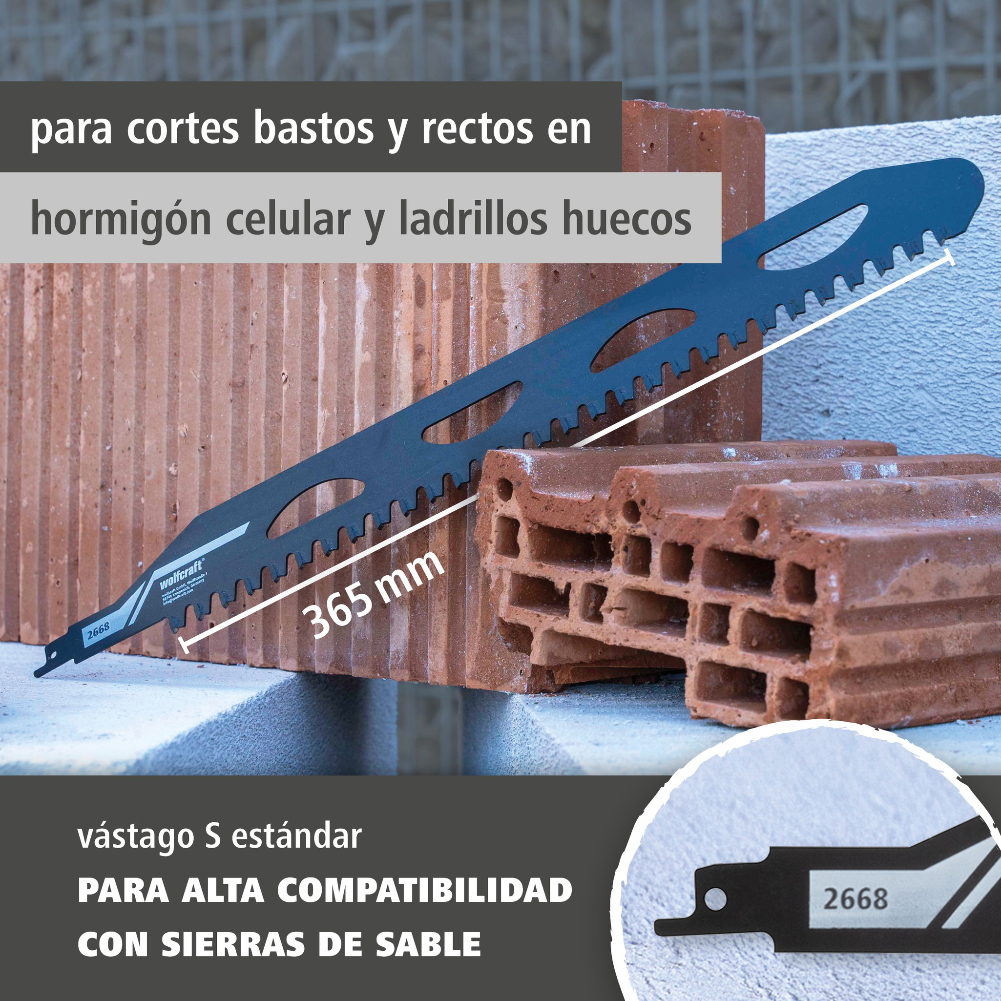 Sabre Saw Blade, TC Tipped (es)