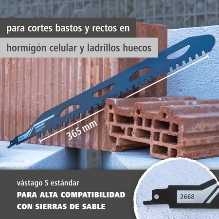 Sabre Saw Blade, TC Tipped (es)