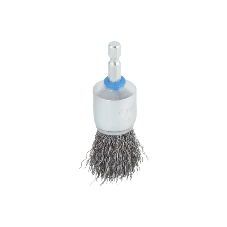 Steel Wire End Brush, Ø 25 mm, Hexagon Shank