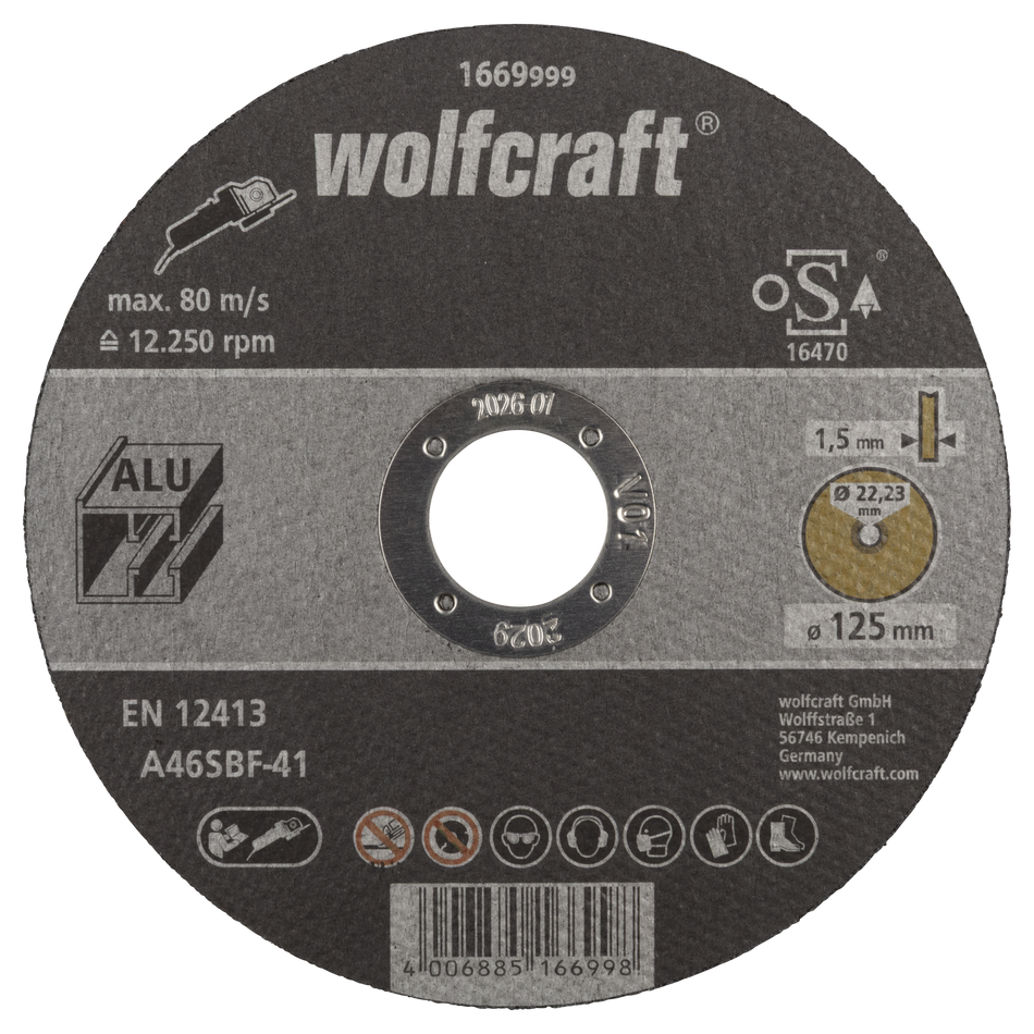 Cutting Disc for Aluminium, extra thin, Ø 125 mm