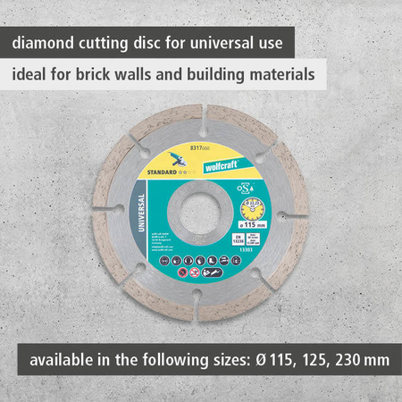 SOLID UNIVERSAL Diamond Cutting Disc, Ø 115 mm (en)