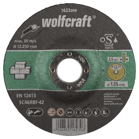 Cutting Disc for Stone, depressed centre, Ø 125 mm
