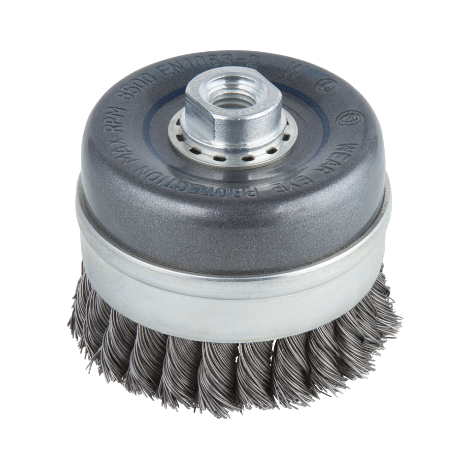 Steel Wire Cup Brush, twisted, Ø 90 mm