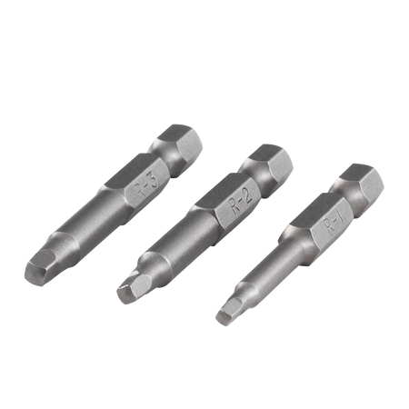 Solid safety screwdriver blade set, 3 pcs.