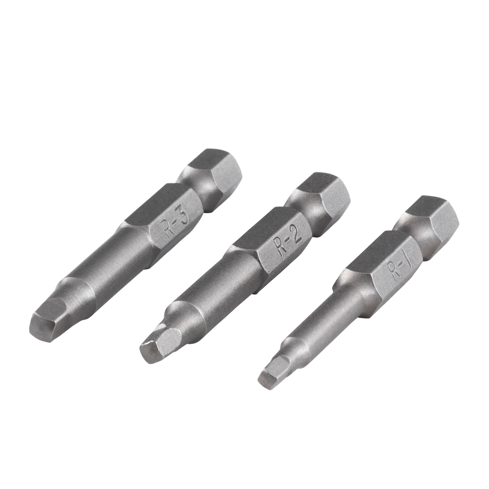 Solid safety screwdriver blade set, 3 pcs.