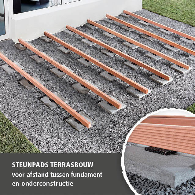 20 Support Pads for Deck Building (nl)