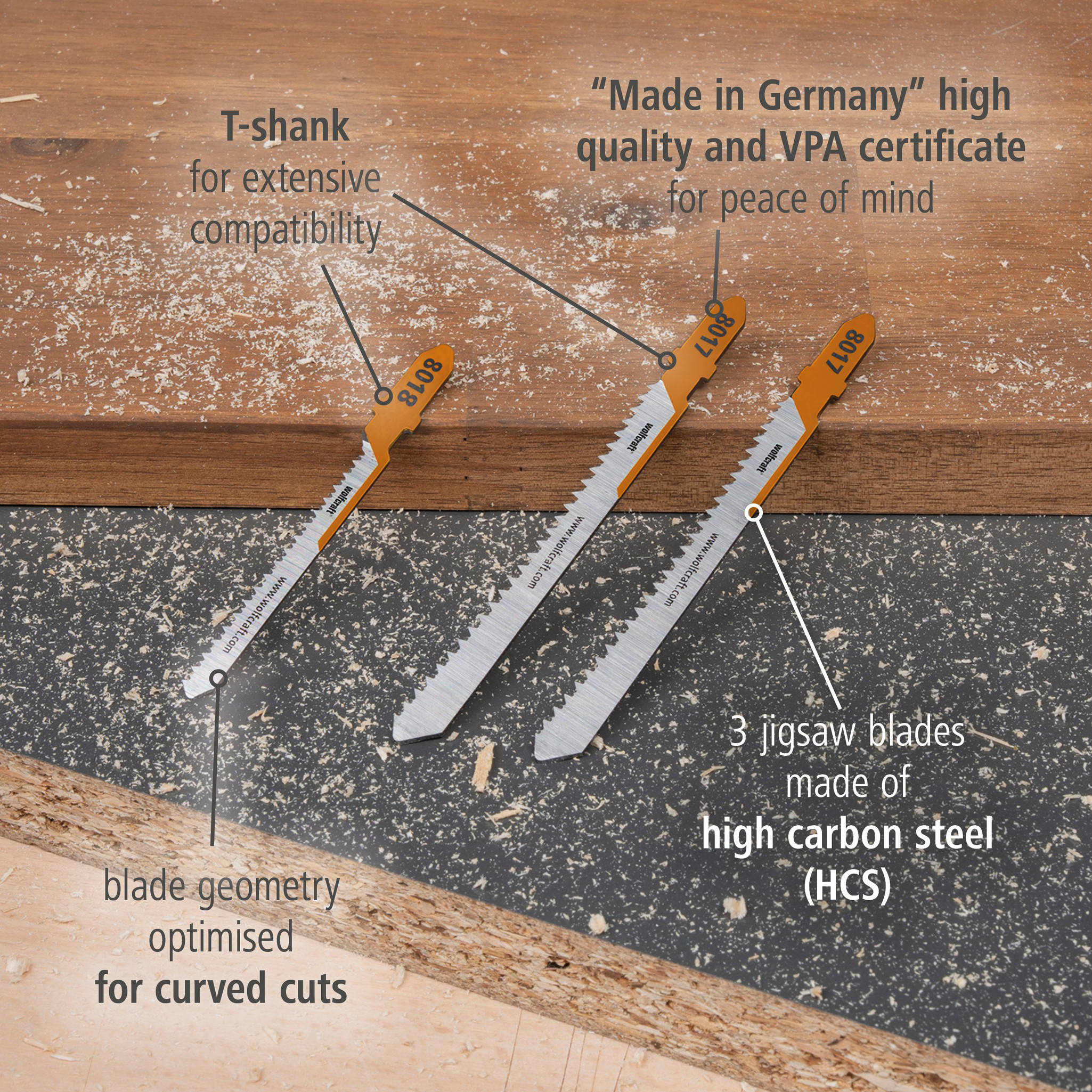 Jigsaw Blade Project Set for Making Furniture, 3 Pcs. (en)