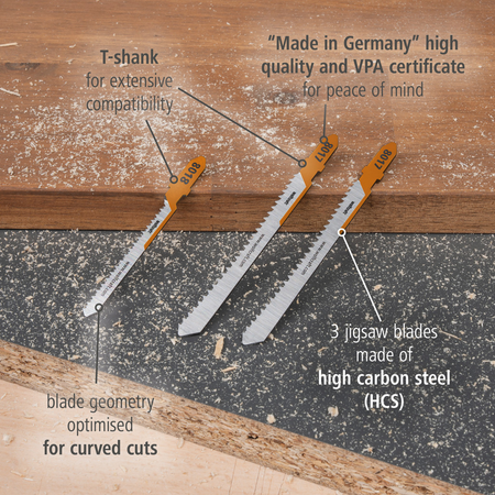 Jigsaw Blade Project Set for Making Furniture, 3 Pcs. (en)