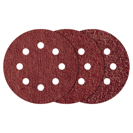 Easy-Fix Sanding Disc Set for Wood/Metal, Ø 125 mm, grain 80–240, 25 Pcs.