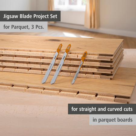Jigsaw Blade Project Set for Parquet, 3 Pcs. (en)