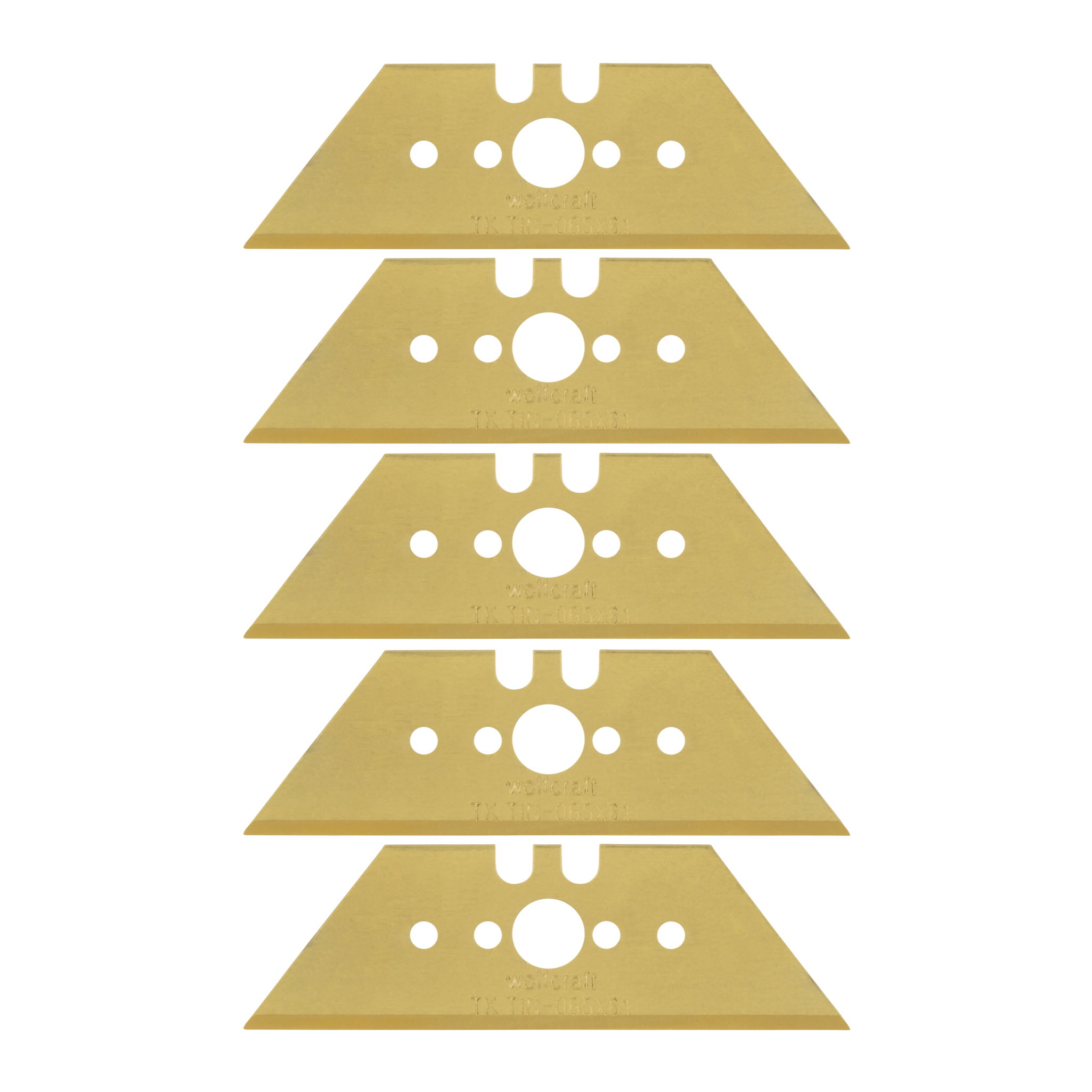 Professional Trapezium Blades, TiN Coated, 0.65 x 61 mm - Image 1