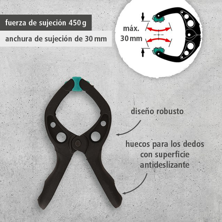 12 MINI 30 Spring Clamps (es)