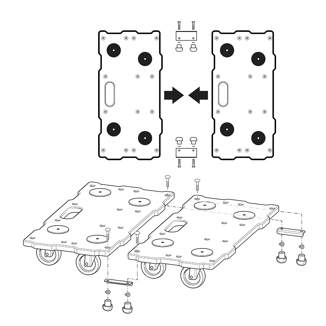 FT 400 Puzzle Board Furniture Dollies - Image 2