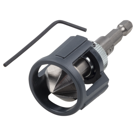 Conical Countersink with Depth Stop, Hexagon Shank - Image 1