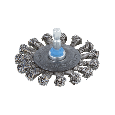 Steel Wire Wheel Brush, Ø 75 mm, twisted