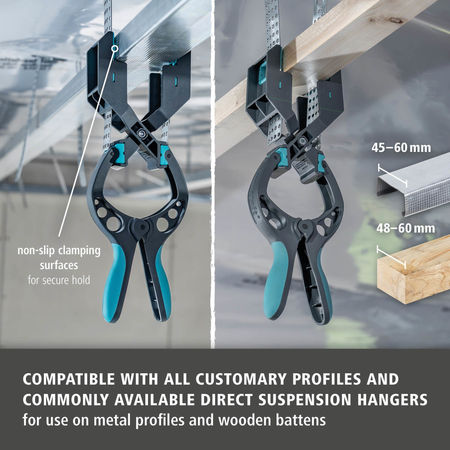 Drywall Spring Clamp with Clamping Arm (en)