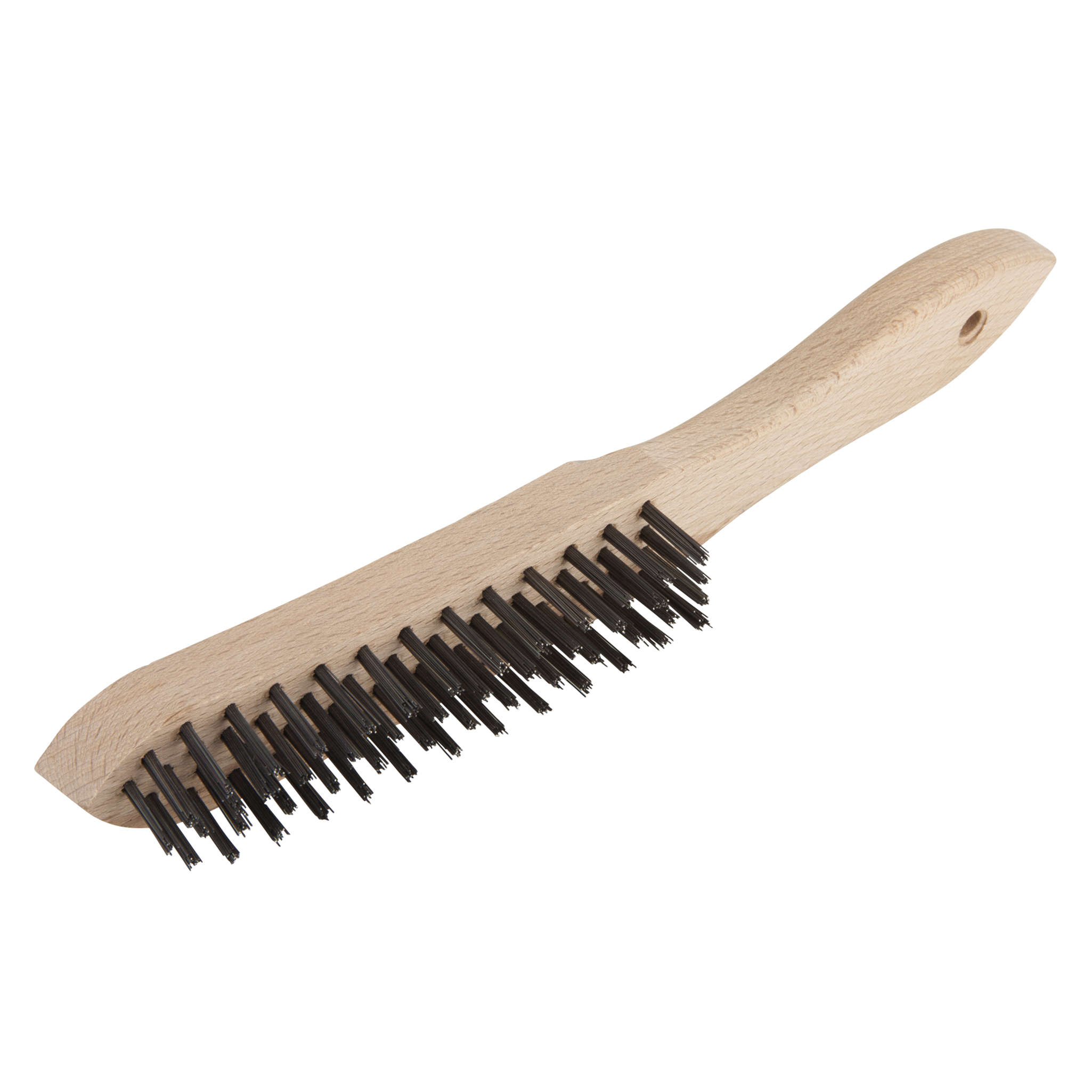 Steel Wire Hand Brush, 4 Rows - Image 1