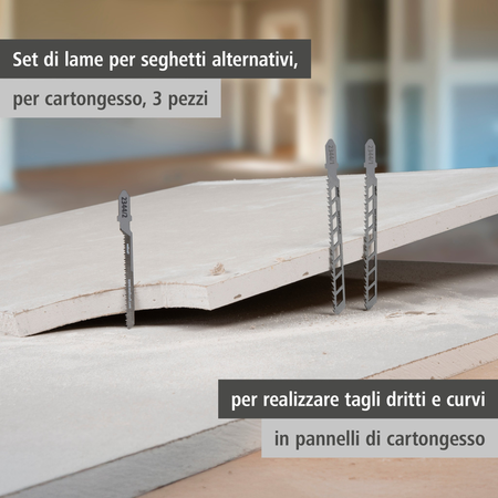 Jigsaw Blade Project Set for Drywall, 3 Pcs. (it)