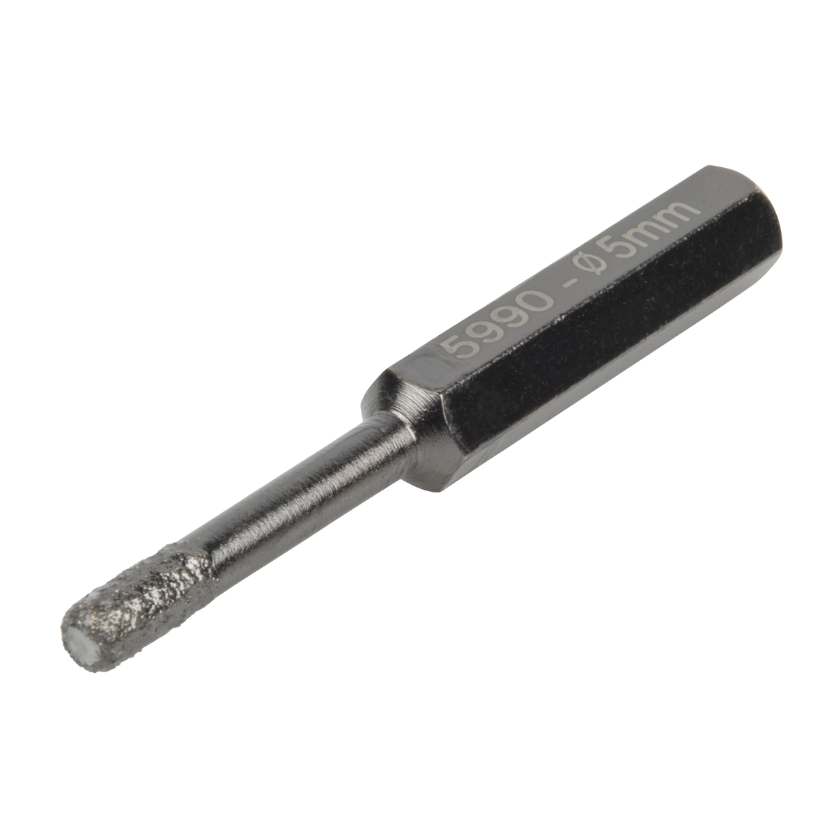Dry Drill Bit, Diamond Coated, Hexagon Shank, Ø 5 mm