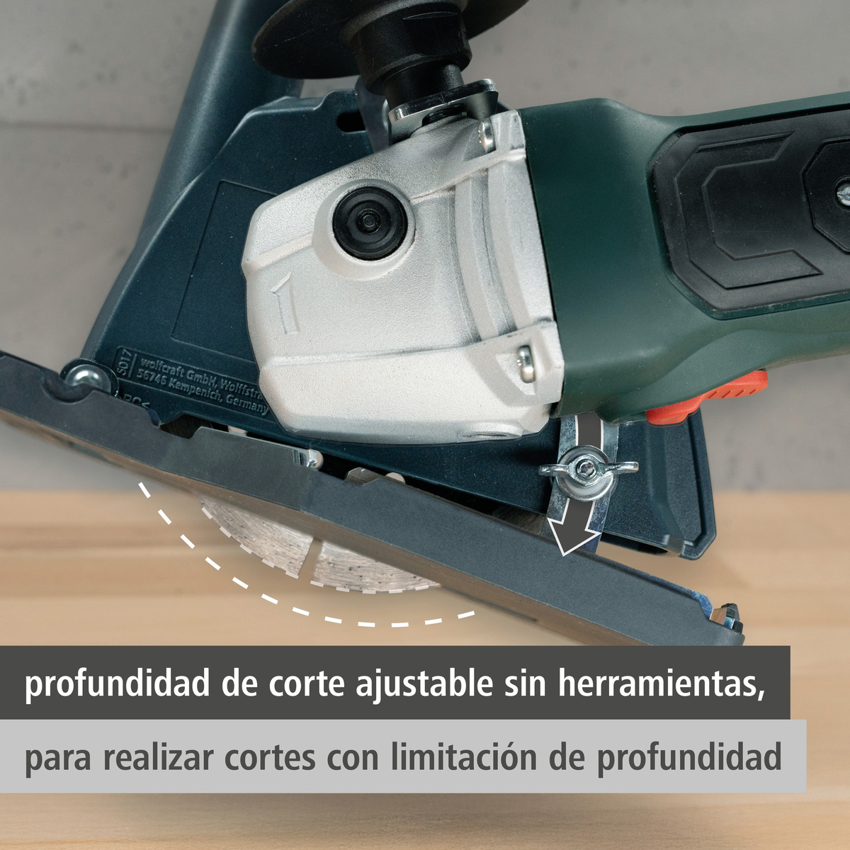 Extraction Hood With Guide Block for Angle Grinder (es)