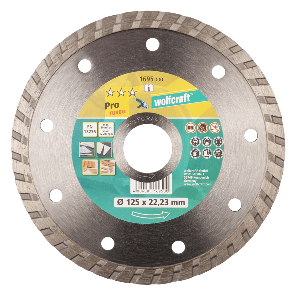 Diamond Cutting Disc Pro Turbo”, Ø 125 mm
