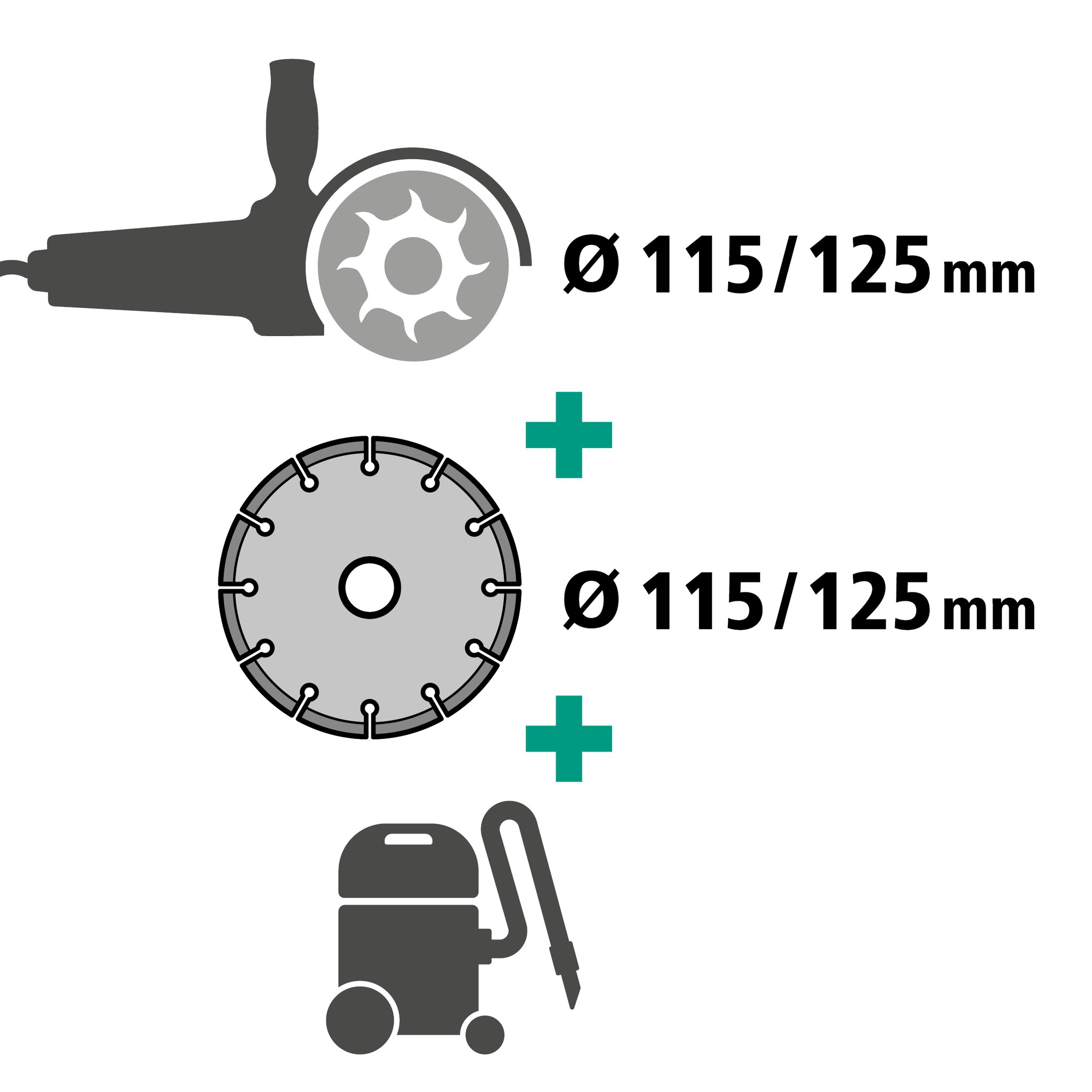 Extraction Hood With Guide Block for Angle Grinder - Image 2