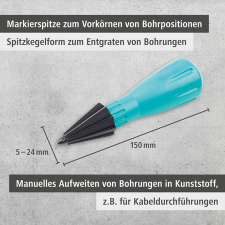Hand-Held Enlarging Mill with Marking Tip