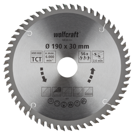 TC Circular Hand Saw Blade, orange series, Ø 190 mm