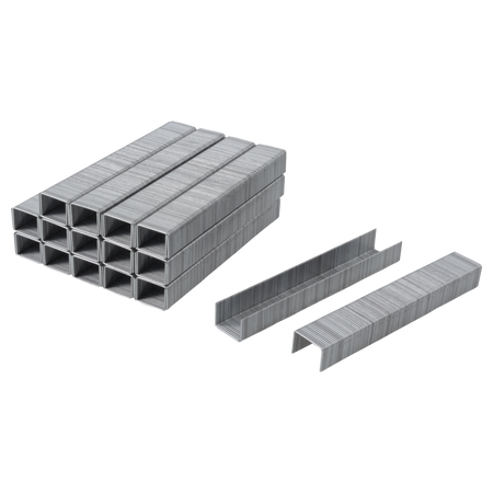 3,000 Broad Back Staples, Steel, Type 053, 8 mm