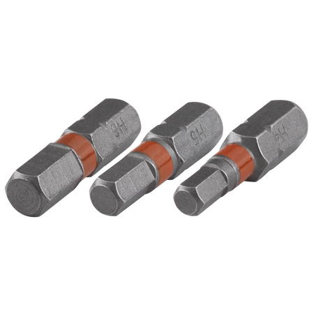 Solid Bit Set 3 Pcs. hexagonal