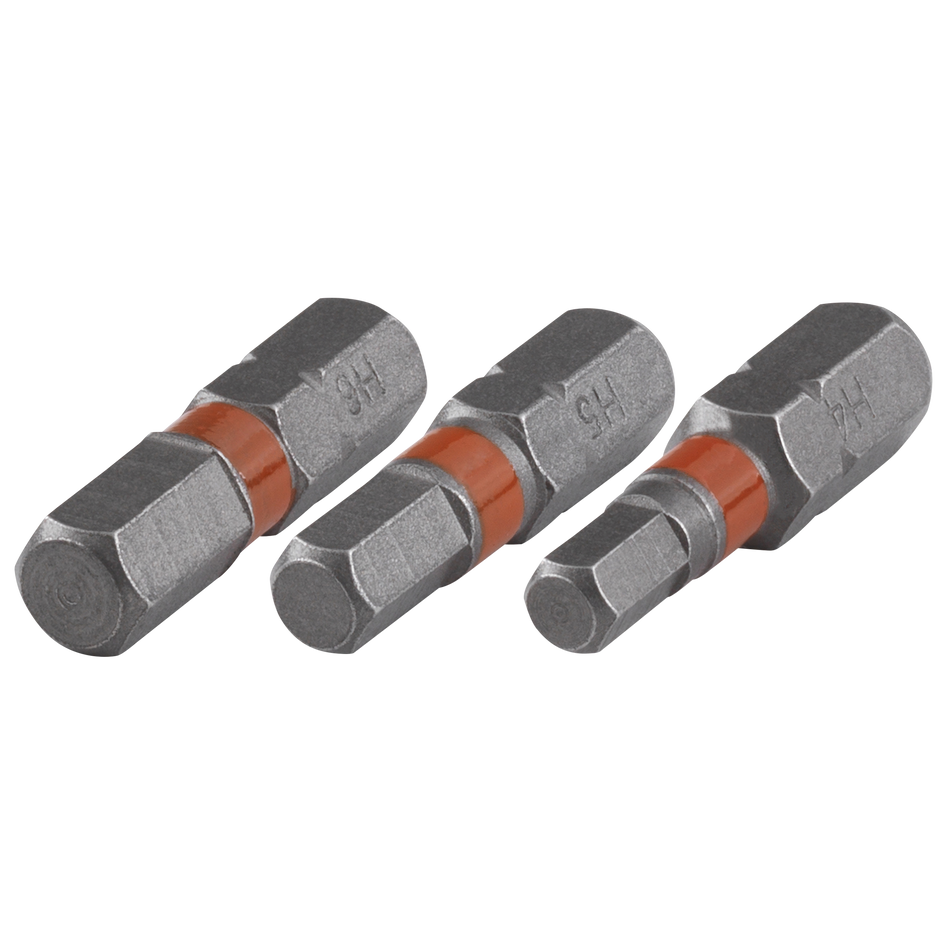 Solid Bit Set 3 Pcs. hexagonal