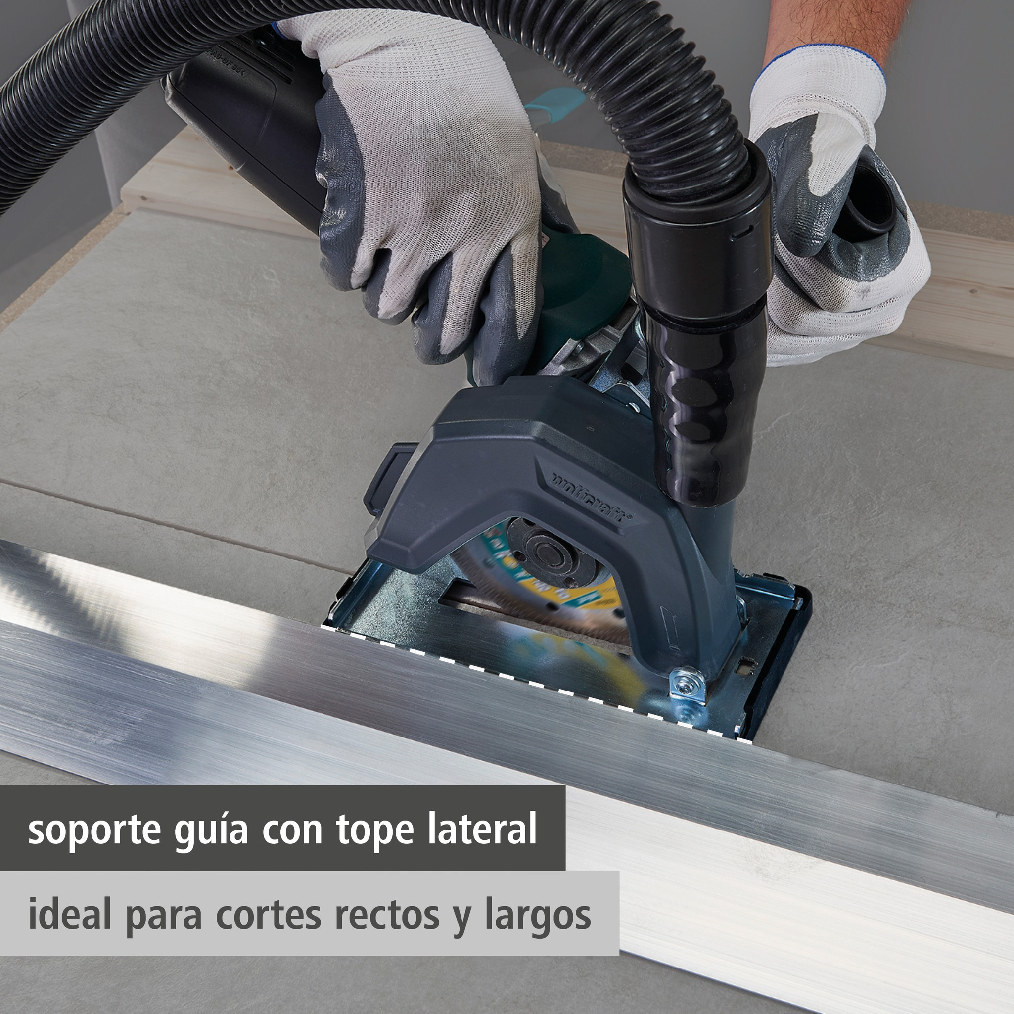 Extraction Hood With Guide Block for Angle Grinder (es)