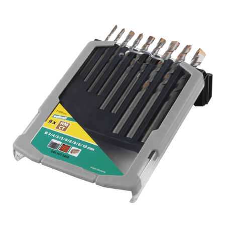 TC Special Concrete Drill Bit Set 9 Pcs.