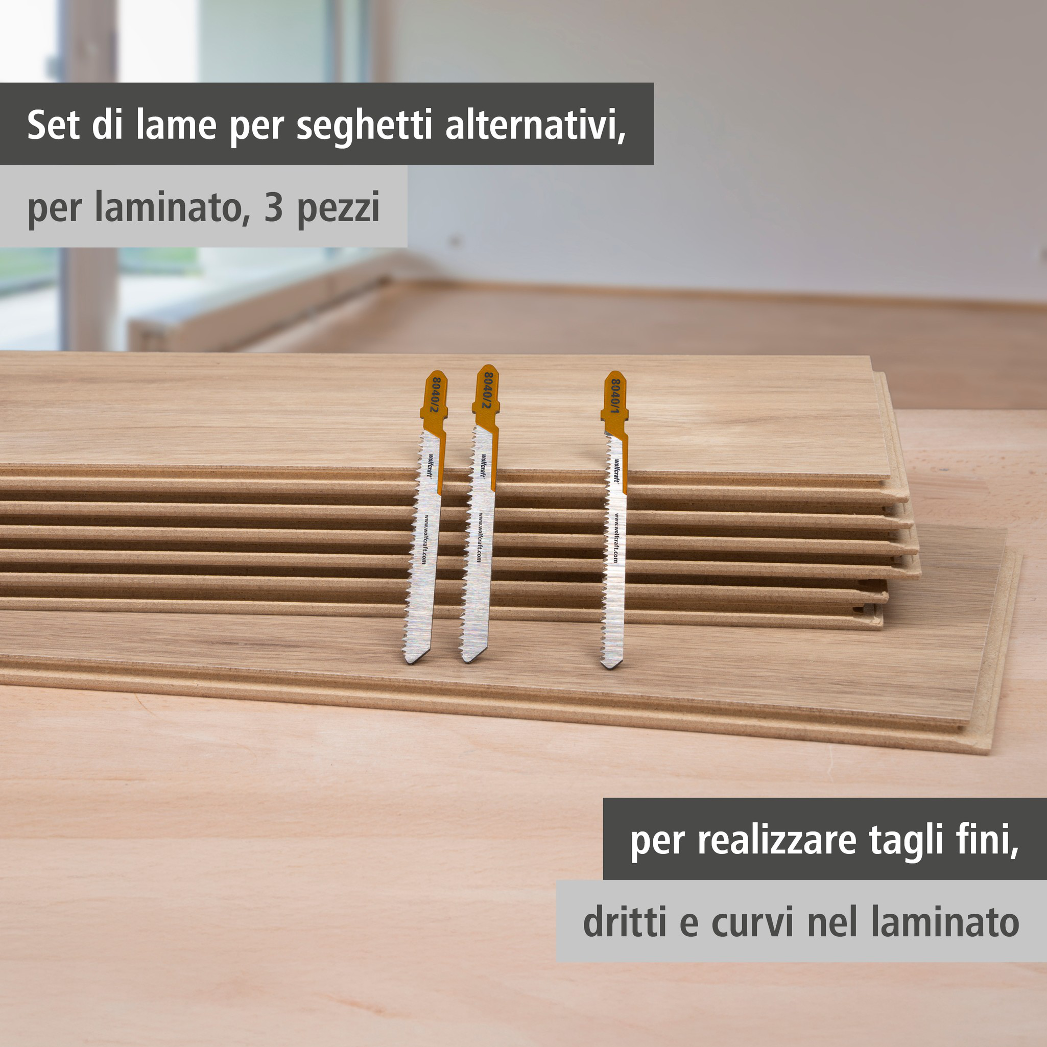 Jigsaw Blade Project Set for Laminate, 3 Pcs. (it)