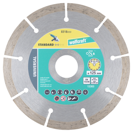 SOLID UNIVERSAL Diamond Cutting Disc, Ø 125 mm