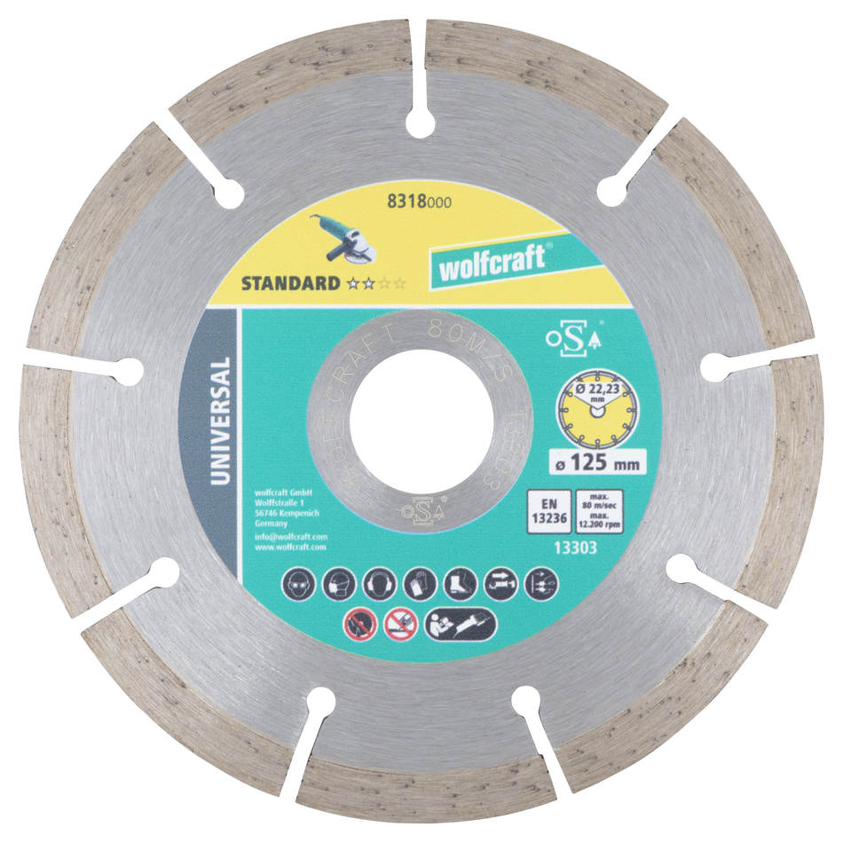 SOLID UNIVERSAL Diamond Cutting Disc, Ø 125 mm