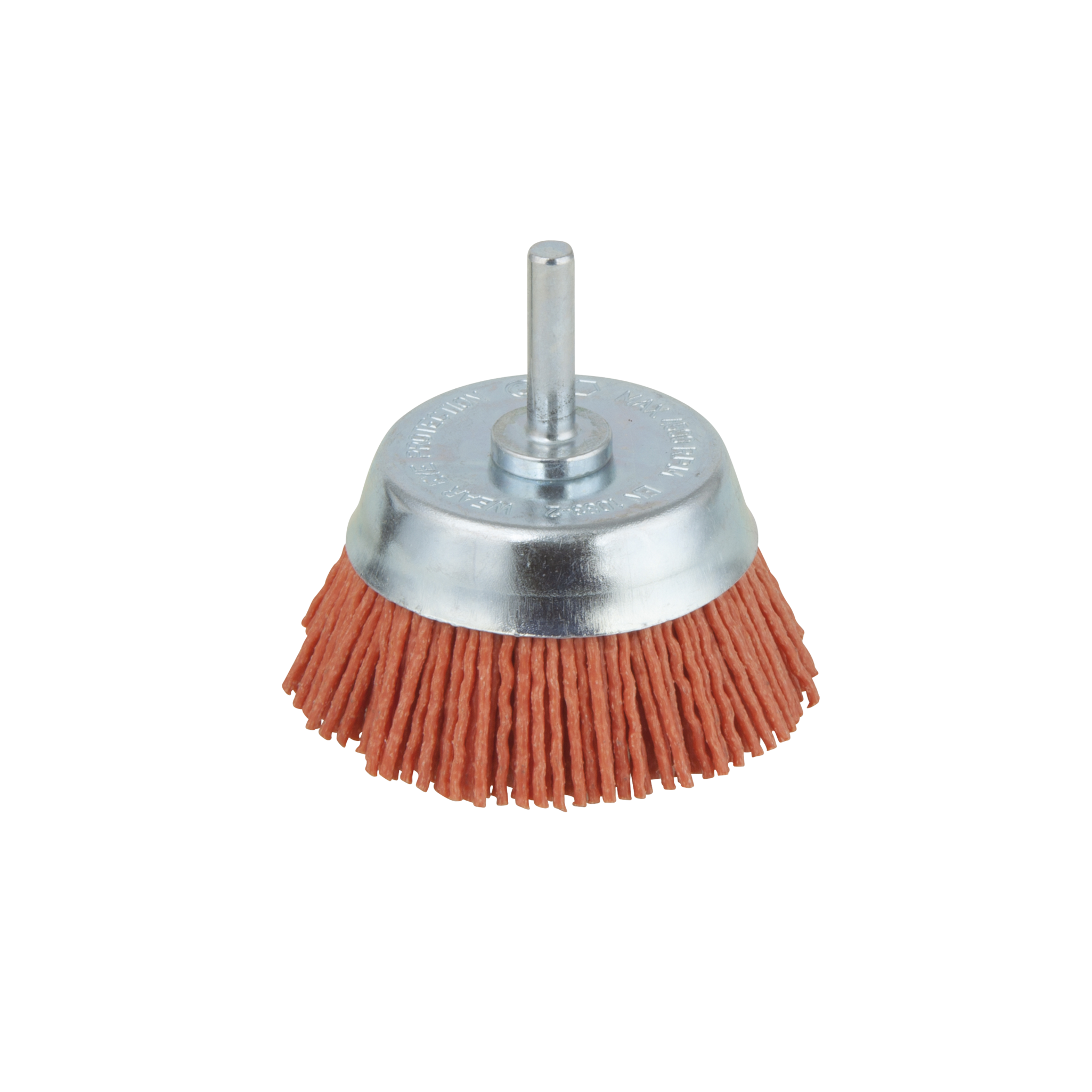 Nylon Wire Cup Brush, aggressive, Ø 65 mm, Round Shank