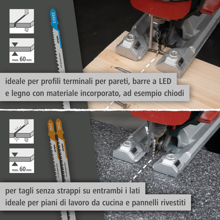Jigsaw Blade Project Set for Kitchen Installation, 3 Pcs. (it)