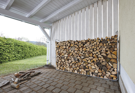 Modular XXL Stacking Aid for Firewood