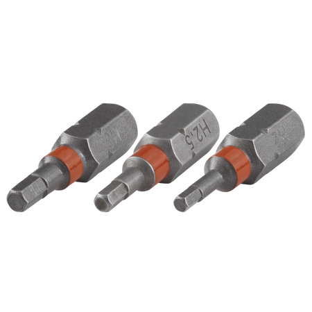 Solid Bit Set 3 Pcs. hexagonal