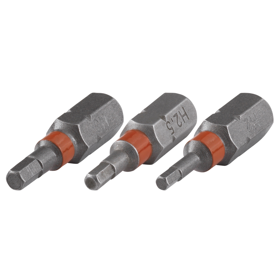 Solid Bit Set 3 Pcs. hexagonal